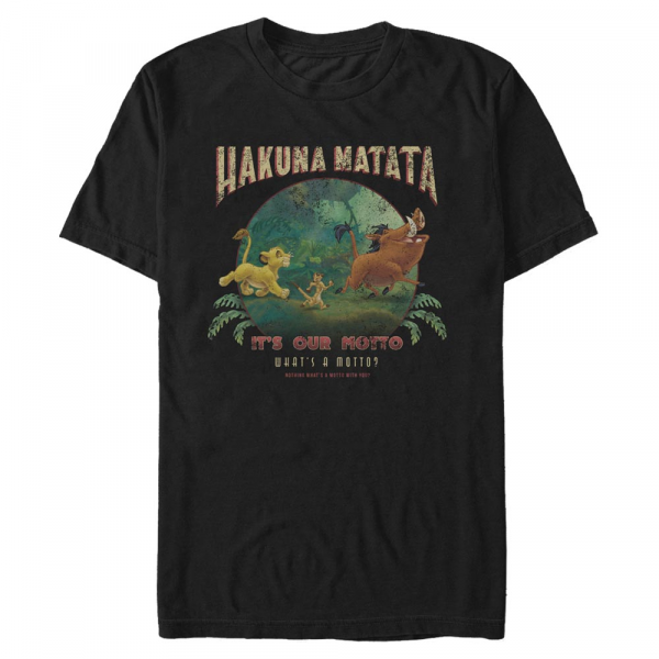Disney - Le Roi lion - Skupina Tommy Matata - Homme T-shirt - Noir - Devant