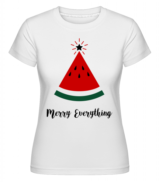 Merry Everything Christmas -  T-shirt Shirtinator femme - Blanc - Vorn