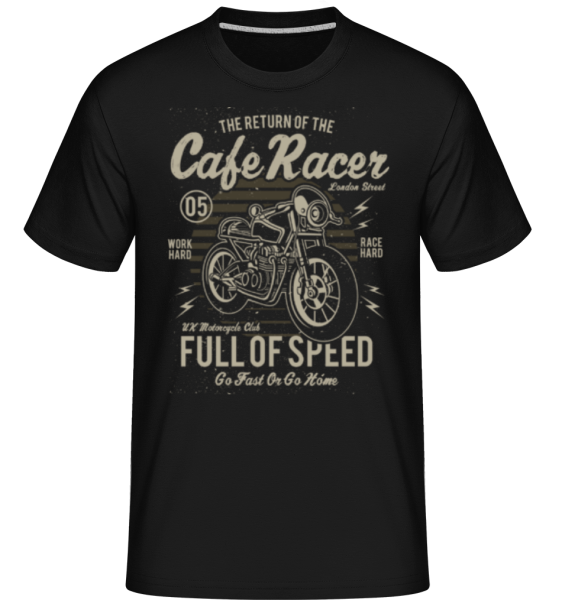 Cafe Racer -  T-Shirt Shirtinator homme - Noir - Devant