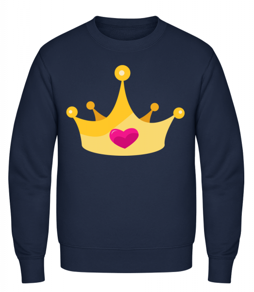 Princess Crown Yellow - Sweat-shirt classique avec manches set-in - Marine - Vorn