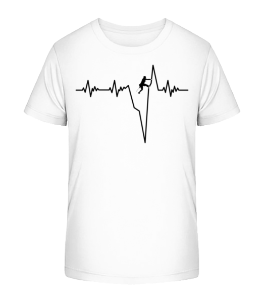 Bouldering Heartbeat - T-shirt bio Enfant Stanley Stella - Blanc - Devant
