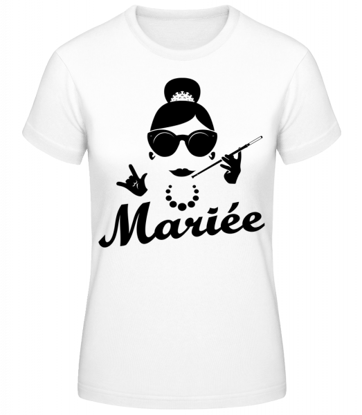 Mariée - T-shirt standard Femme - Blanc - Vorn