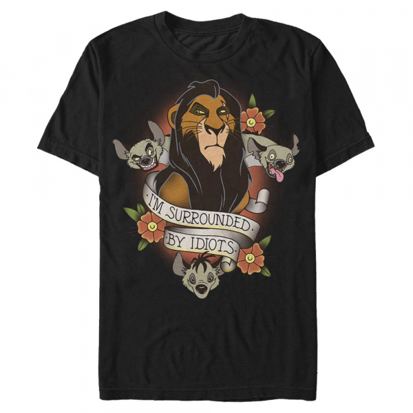 Disney - Le Roi lion - Skupina Surrounded - Homme T-shirt - Noir - Devant