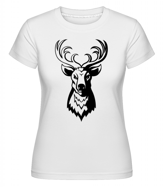 Cerf -  T-shirt Shirtinator femme - Blanc - Vorn