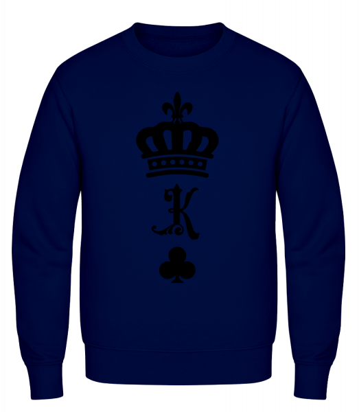 Roi Couronne - Sweatshirt Homme AWDis - Bleu marine - Vorn