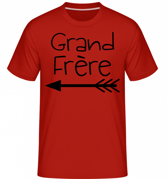 Grand Frère -  T-Shirt Shirtinator homme - Rouge - Vorn