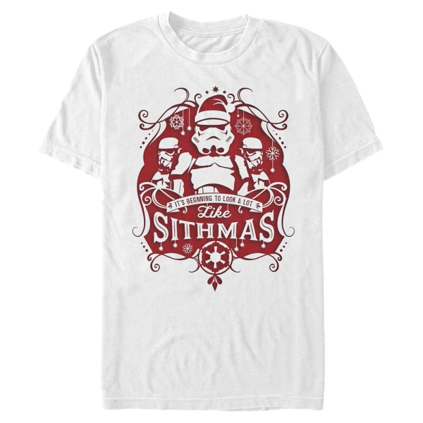 Star Wars - Stormtrooper Trooper Claus - Christmas - Homme T-shirt - Blanc - Devant