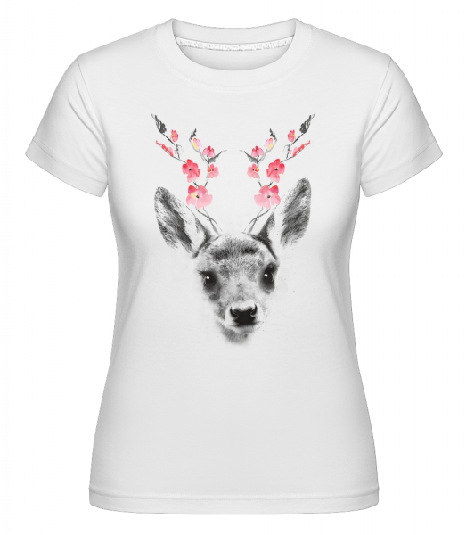 Cerf De Printemps -  T-shirt Shirtinator femme - Blanc - Vorn