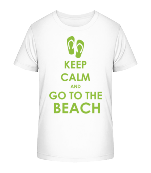 Go To The Beach - T-shirt bio Enfant Stanley Stella - Blanc - Devant