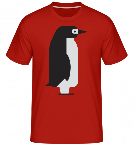 Penguin Image -  T-Shirt Shirtinator homme - Rouge - Vorn