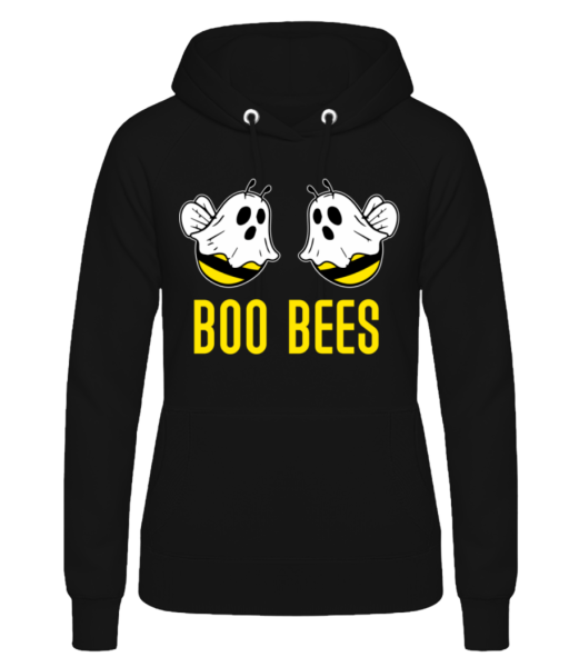 Boo Bees - Sweat à capuche Femme - Noir - Devant