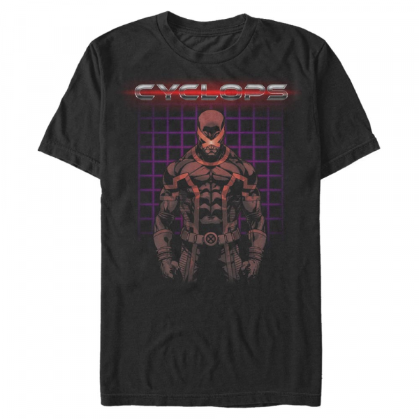 Marvel - X-Men - Cyclops Retro Clops - Homme T-shirt - Noir - Devant