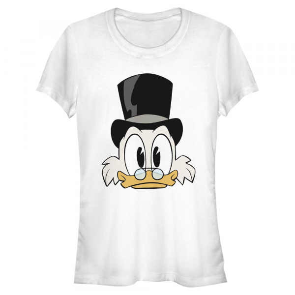 Disney Classics - La Bande à Picsou - Strýček Skrblík Scrooge Big Face - Femme T-shirt - Blanc - Devant