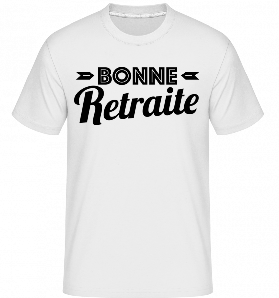 Bonne Retraite -  T-Shirt Shirtinator homme - Blanc - Vorn