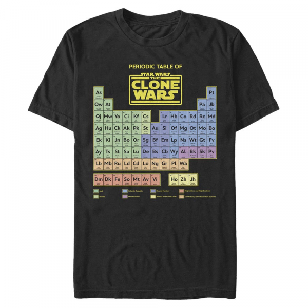 Star Wars - The Clone Wars - Clone Wars Clone Wars Table - Homme T-shirt - Noir - Devant