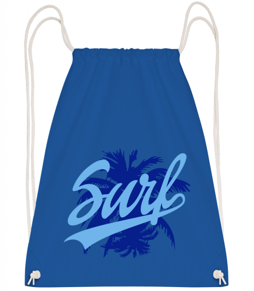 Surf Icon Blue - Sac à dos Drawstring - Bleu royal - Vorn