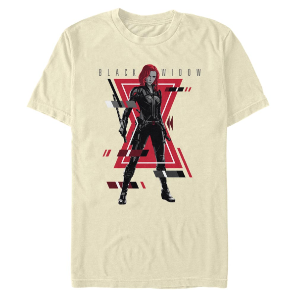 Marvel - Black Widow - Black Widow Widow Glitch - Homme T-shirt - Crème - Devant