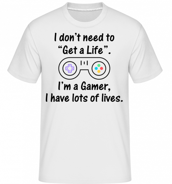 I'm A Gamer -  T-Shirt Shirtinator homme - Blanc - Vorn