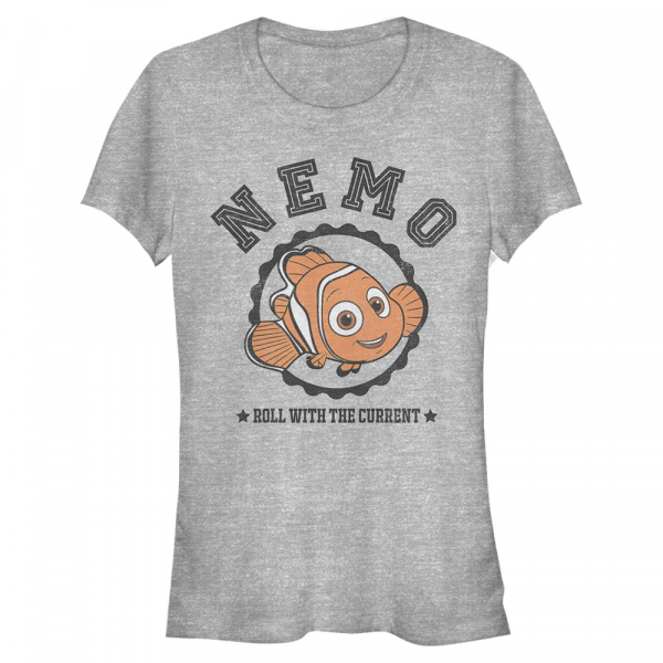 Pixar - Le monde de Dory - Nemo Varsity - Femme T-shirt - Gris chiné - Devant